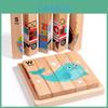 Wooden Transportation Animal Dino Marine Puzzle Blocks For Early Childhood Play