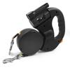 Premium 3M Retractable Double Dog Leash No Tangle 360 Swivel Reflective For Small Dogs Walking Pet Lead With LED Lights