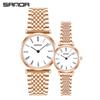 Sanda Women's Stylish Diamond Roman Numeral Waterproof Steel Band Watch