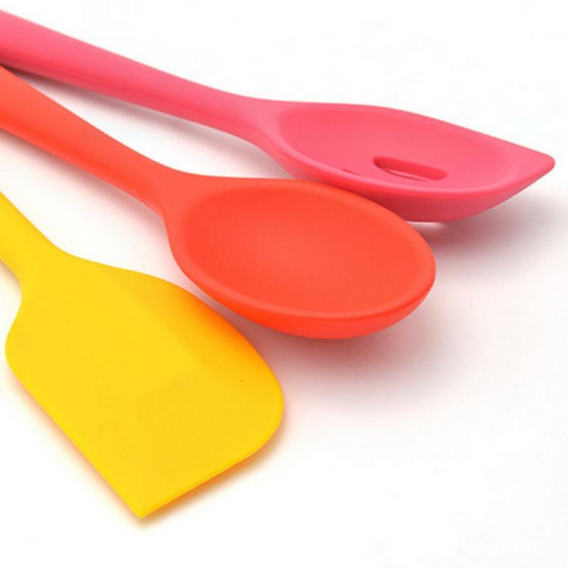Barevné silikonové kuchyňské náčiní 10dílná sada Nepřilnavý hrnec Silikonová sada kuchyňského náčiní Vaření Lopatka Lžíce Nástroj Vařící nástroje
