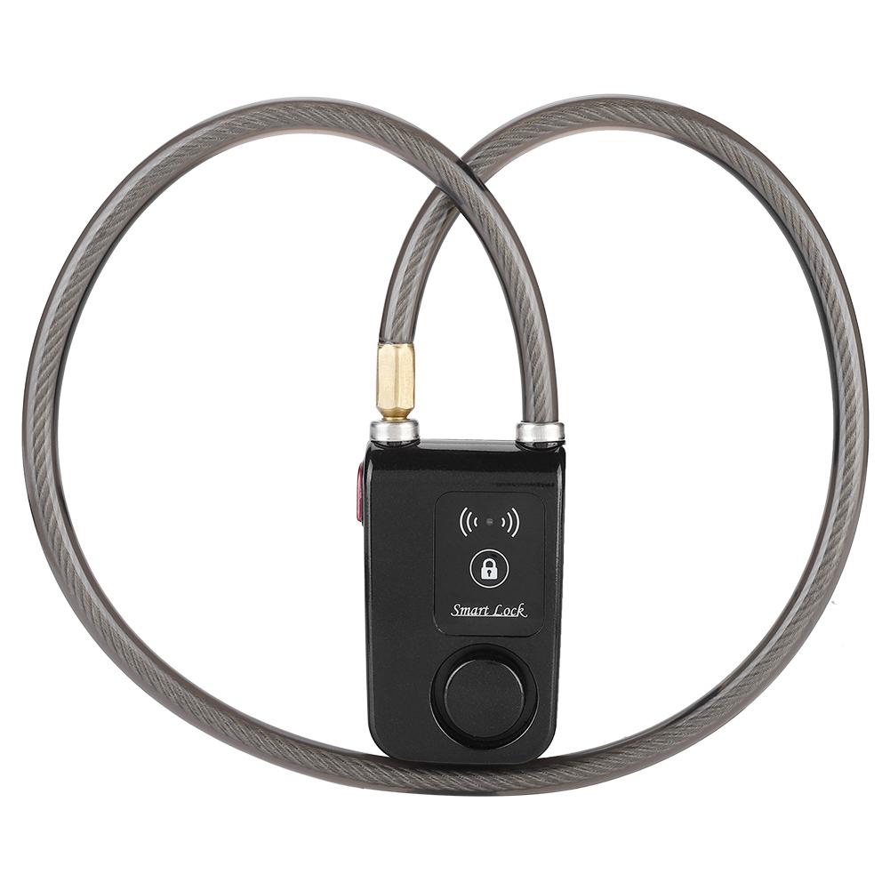 

80cm Smart Keyless Bluetooth Lock Waterproof 110dB Wire Rope Anti theft Alarm Bicycle Lock