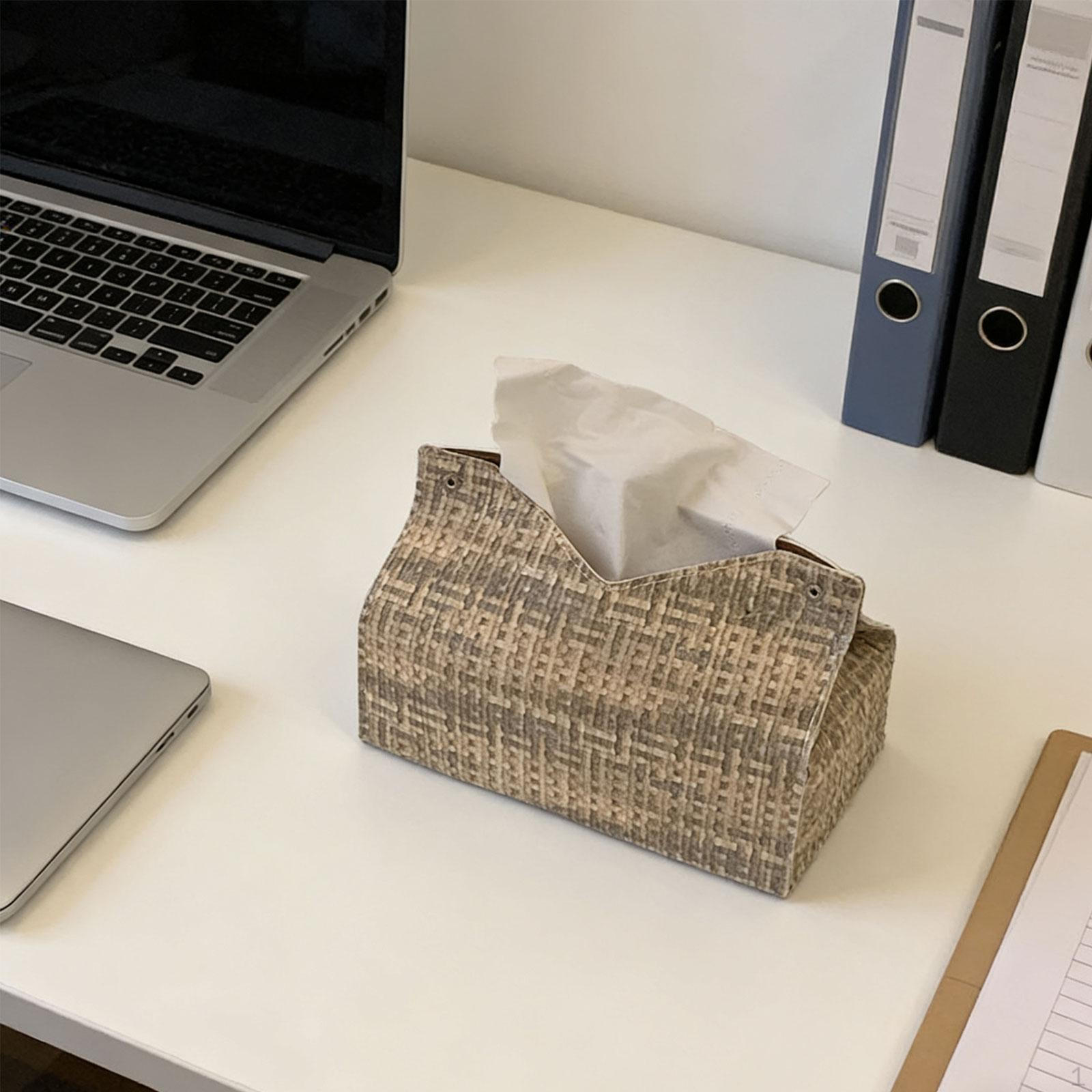 

Обложка для коробки с салфетками Держатель для бумажных салфеток Органайзер для салфеток Диспенсер Держатель из ПУ кожи, для зелёный