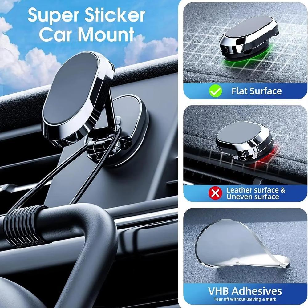 

Foldable Car Phone Holder for iPhone 15 14 13 12 11 Xiaomi Samsung срібний