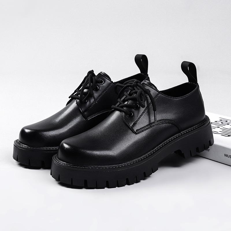 Derby leather shoes men's high-end formal wear business big head platform wedding groom casual leather shoes 98135-W
