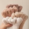 Herbst Winter Frauen Verdicken Korallen Fleece Fünf Finger Socken Weiche Mittelrohr Socken Hause Boden Schlafsocken Split Toe Socken