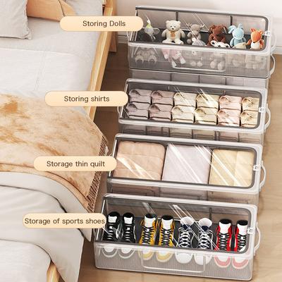 Large Stackable Shoe Holder Underbed Shoe Organiser Box For Closet