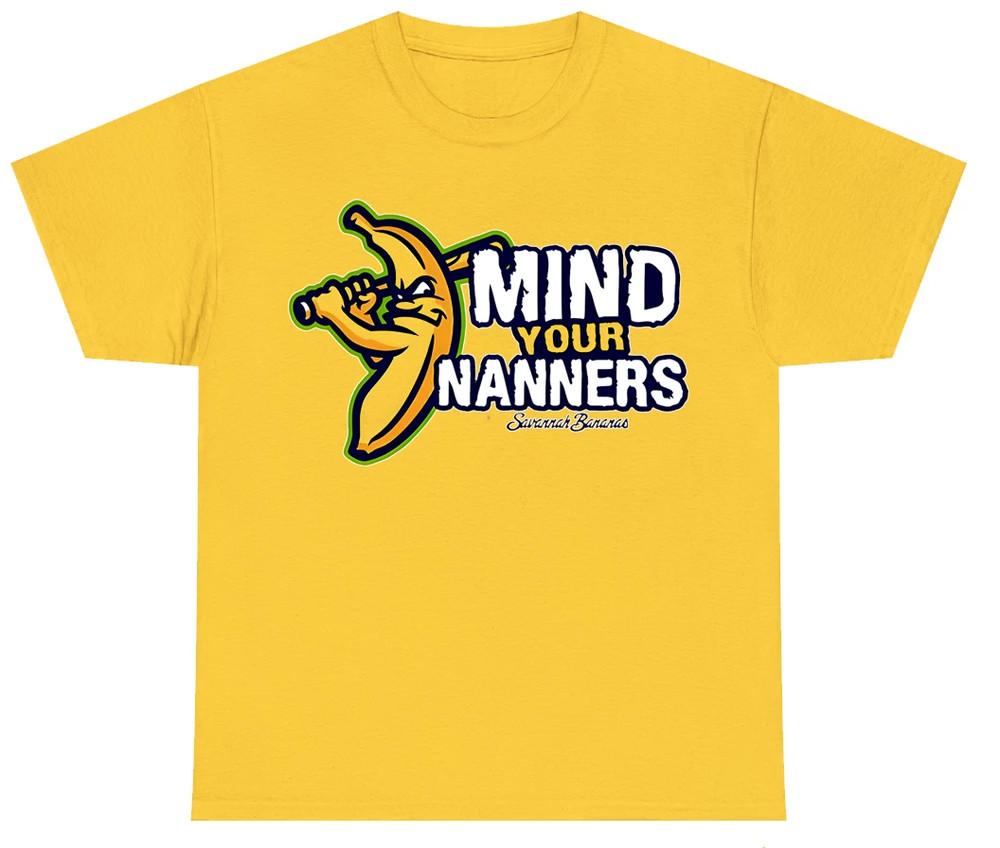 Savannah Bananas MIND YOUR MANNER UNISEX YELLOW T Shirt Full Size S-5XL Unisex T-Shirt XXL