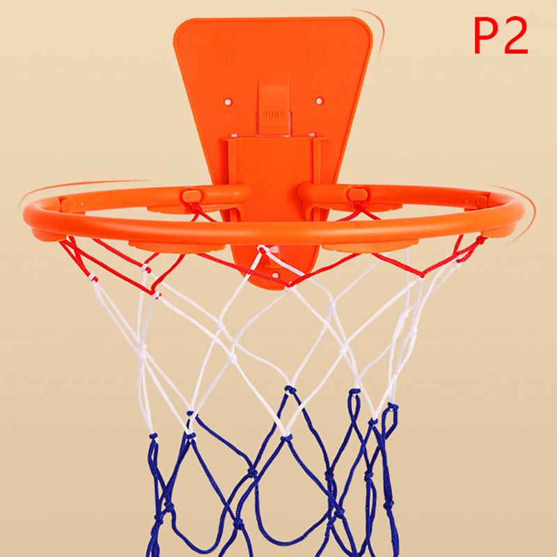 1Pc Indoor Safety Funny Game Kids Mini Home Exercise Basketball Hoop Set Wall Frame Stand Lifting Basket Hanging Backboard