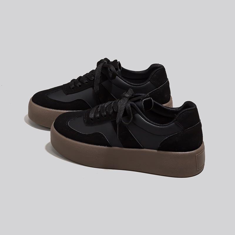 Módní dámské ležérní sportovní boty Podzimní móda Všestranné tenisky na platformě s tlustou podrážkou Pohodlné protiskluzové venkovní vulkanizované boty