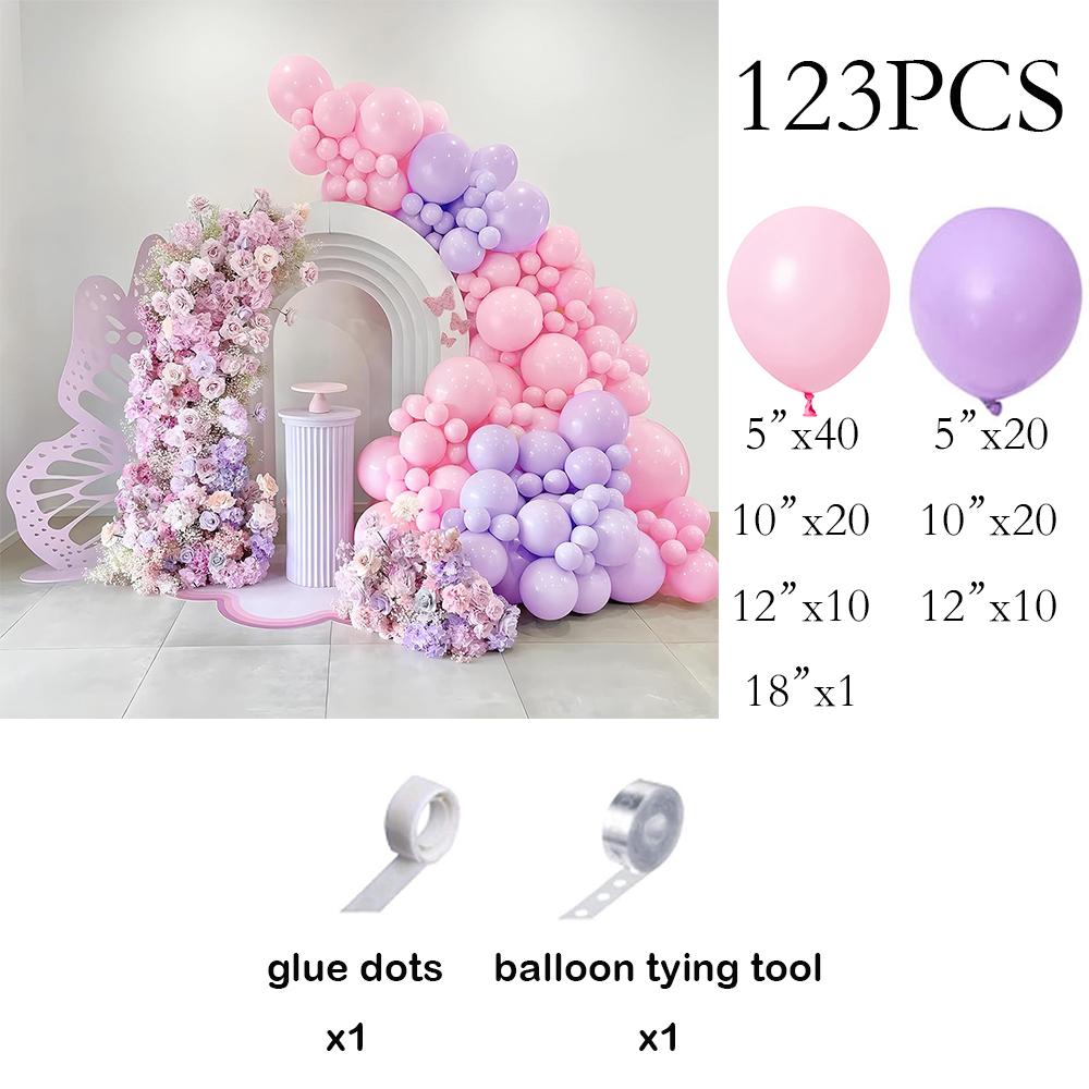 

Purple Balloon Arch Kit Pastel Purple Pink Balloons Garland Baby Shower Gender Reveal Wedding Birthday Party Decoration Globos AS Picture