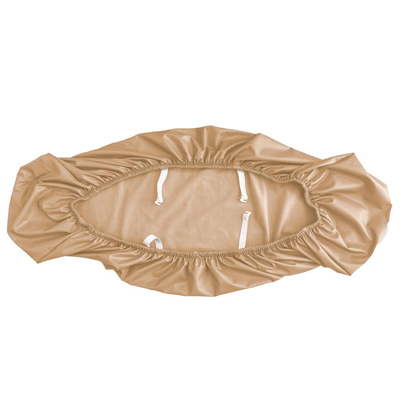 Waterproof PU Leather Stretch Bench Cover Removable Washable Dining Room Living Room Seat Protector Slipcover