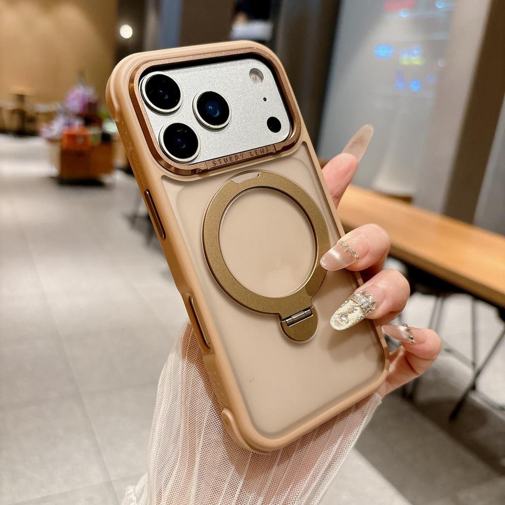 iPhone 17 Pro Max Nebula Magnetic Kickstand Skin-Feel Drop-Proof Case