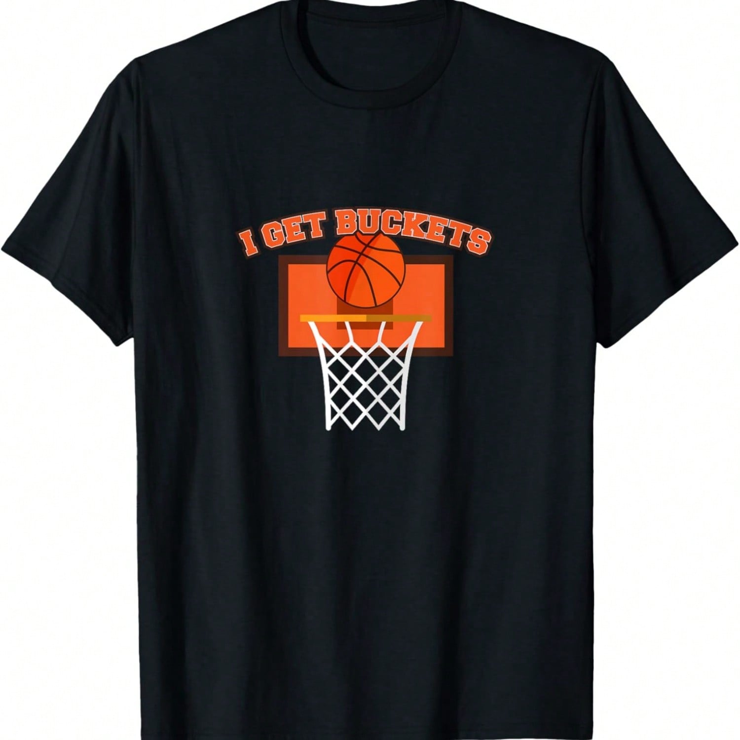 Funny I Get Buckets Basketball Player  Gift unisex Boys T-Shirt S разноцветный