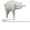 Yousheng 3D Printed Cat Model, Lying Cat Figurine Desk Edge Hanging, Resin Matte Texture Desktop Ornament, Creative Gift for Cat