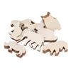 Wooden Pieces Animal Wood Slices 48pcs DIY Decorations Practical Blank Unfinished for Kids and Friends (8 Patterns)