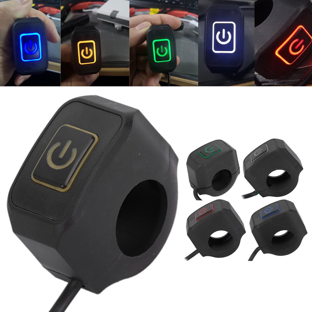 22mm Motorrad Lenker Schalter Control Taste Wasserdicht für Scheinwerfer