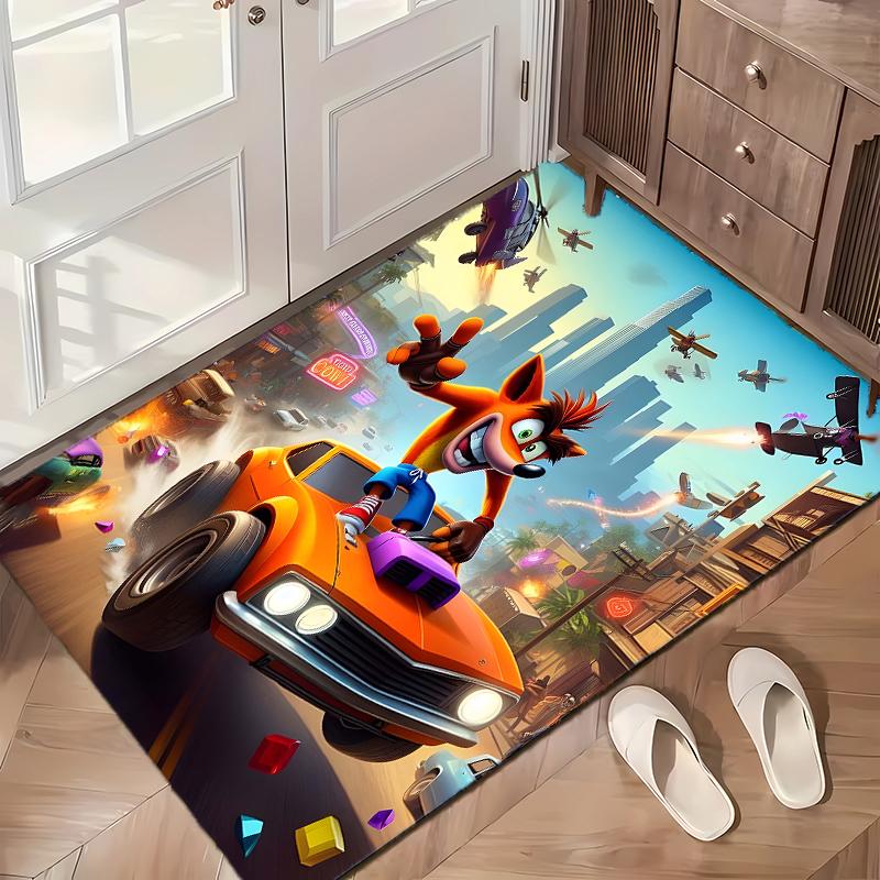 Crash-Bandicoot (14) Büroteppiche geeignet für Wohnzimmer Schlafzimmer Büros und Küchen ein Geschenk für moderne Wohnkultur
