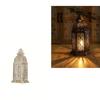 Retro Iron Candle Stand with Accessible Front Enhancing Holiday Celebration and Living Room Ornament Candle Stand