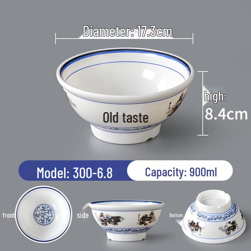 Commercial Melamine Deep Noodle Bowl