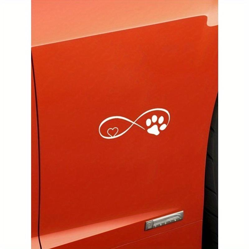 

1 шт. Креативная наклейка на автомобиль с отпечатком лапы кошки/собаки, отпечатком лапы панды, декоративная наклейка на автомобиль White 1pc разноцветный