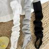 2pairs 2026 Y2k Girls Knee Socks Girls Kawaii Ruffle Leg Cover Sweet Ballet Long Stockings Lolita Boot Cuffs Arm Warmers Hosiery