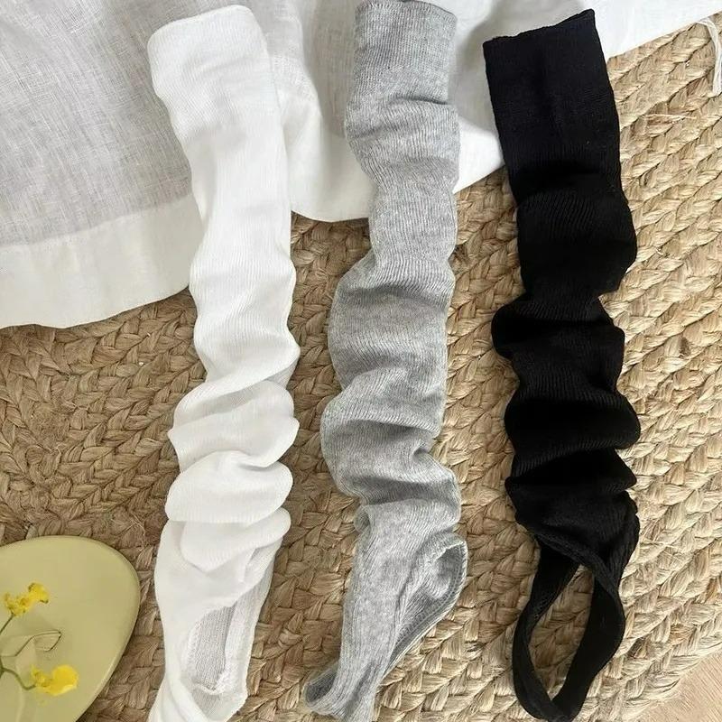 2pairs 2026 Y2k Girls Knee Socks Girls Kawaii Ruffle Leg Cover Sweet Ballet Long Stockings Lolita Boot Cuffs Arm Warmers Hosiery
