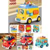Multifunctional School Bus Light Sound Educational Toy For Toddlers Boys And Girls