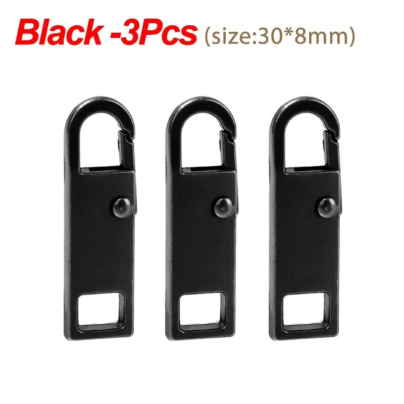 1/10pcs Durable Tool Free Zipper Repair Instant Replacement Metal Pull Slider Universal Detachable for Luggage Bags Clothing