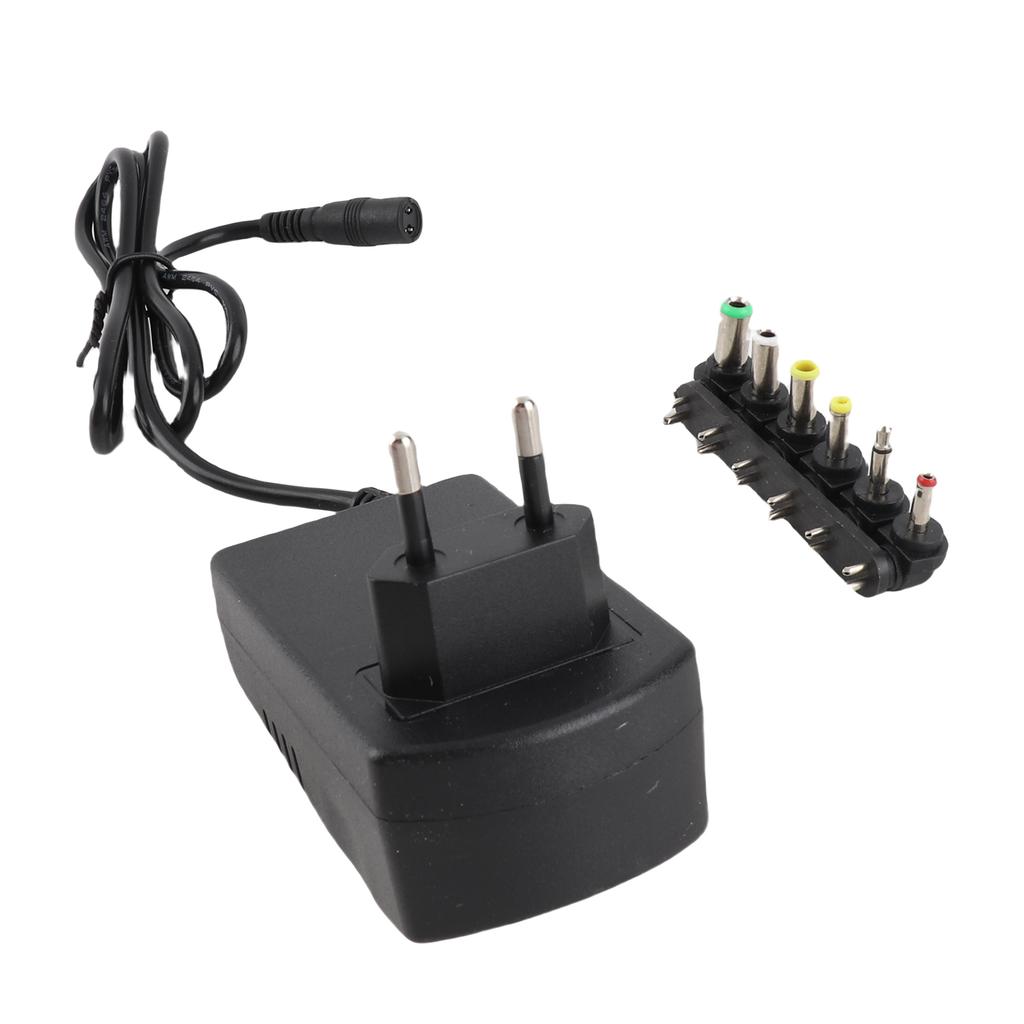 Universal 30W 3V 12V Adjustable Voltage Power Adapter With 6 Connectors