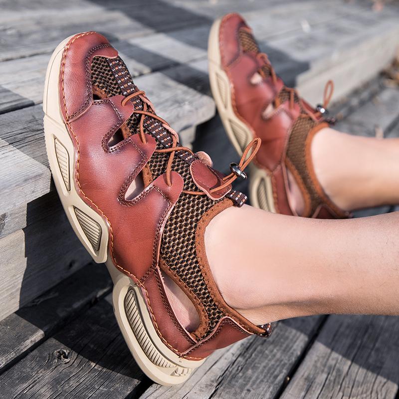 Zapatos casuales para hombre Suelas de goma Sandalias hechas a mano Zapatos  de ocio de alta calidad comprar a buen precio — entrega gratuita, reseñas  reales con fotos — Joom