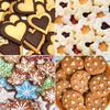 Set of 12 Stainless Steel Cookie Cutters - Round, Heart, Star, Flower, DIY Moulds - Large, Medium, and Small - Perfect for Baking, Confectionery, Birt