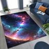 Dreamy Galaxy Universe Space Stars Black Hole Earth Rug for Bedroom Living Room Sofa Home Doormat Decor,Kid Non-slip Floor Mat