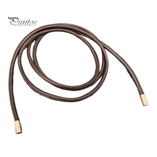 

Женский тонкий ремень, круглый пояс из искусственной кожи, на шнуровке, эластичная куртка, свитер, декоративный пояс на талии, аксессуары для экипировки кофейный