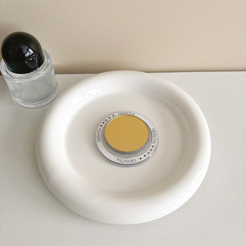 Magnetic Suction Creative Acrylic Mirror Phone Airbag Holder Heart-shaped Circular Extendable Portable Makeup