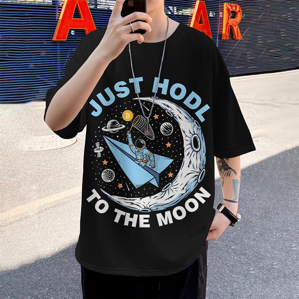 3d Astronaut Print Men's T-Shirt Summer Casual Oversized Short Sleeve T-Shirt For Men Fashion Street Man Clothing 2024 New Tops