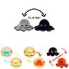 Adorable Juguete de Peluche de Pulpo Reversible de Doble Cara para Niños con Textura Suave