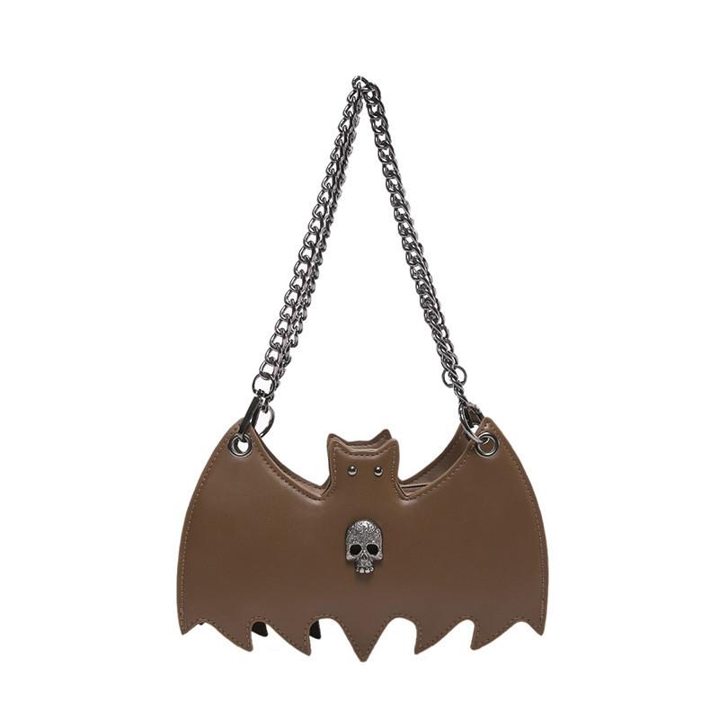 Fashion Creative Bat Woman Small Pu Chain Crossbody Bag For Daily Use