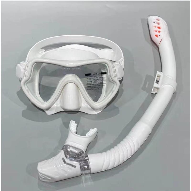 Diving Goggle Snorkeling Dibble Snorkel Set Men and Women Large Frame Silicone Mask Swimming Snorkeling Mask Diving Glasses