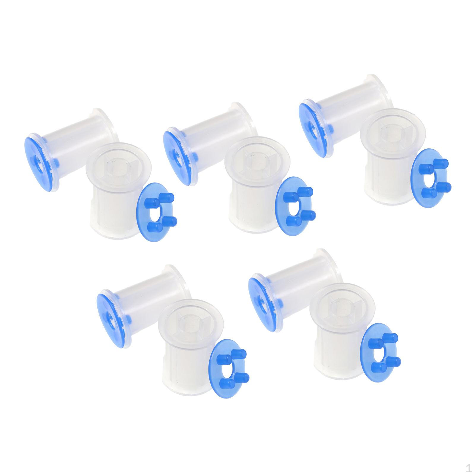 

10 шт., набор катушек для завязывания мушек, стандартные катушки с резьбой, инструменты для переноски, пустые принадлежности with Cap 3cmx2.6cm