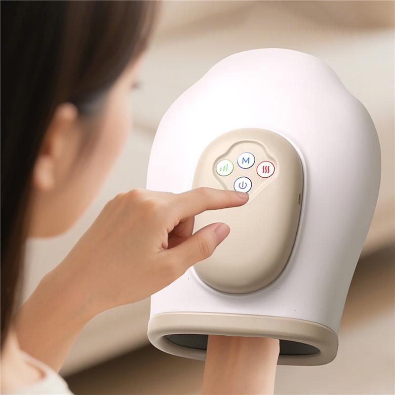 Electric Hand Massager 3 Modes Airbag Hot Compress Massager Air Compression Vibration Massage for Finger Palm Fatigue Relieve