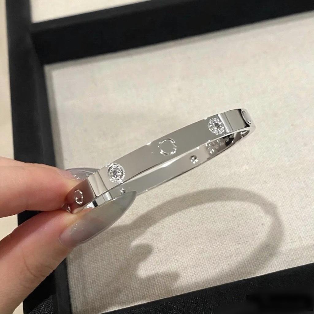 V Gold CNC High Version Love Bracelet Narrow Medium Wide Version New Women's Thick Plated 18K Rose Gold Couple Bracelet