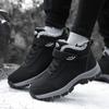 Winter Boots Women Slip on Platform Winter Shoes Waterproof Ankle Boots for Women Hiking Snow Boots Warm Plush Winter Shoes Men