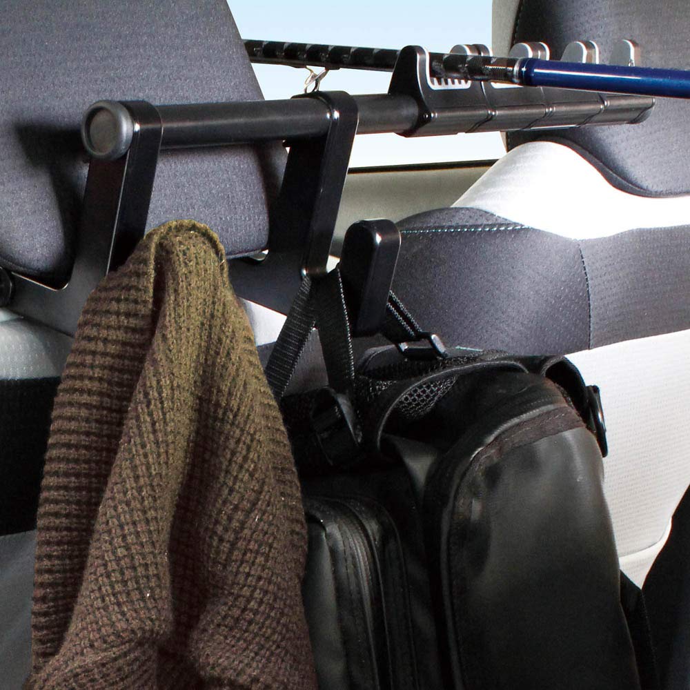 Tsuchiya Yac Car Headrest Rod Holder Black Length 15 x Width x Height 50cm 6.5 RV-73