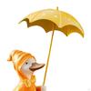 Ente mit Regenschirm Statue, Gartendeko, Tierskulptur, Harzfigur für Rasen