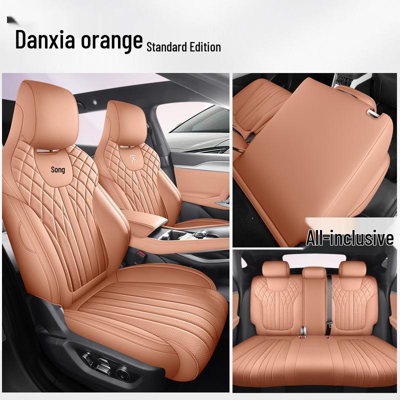 BYD Song L Five-Seat Leather Car Seat Cushion Cover - Universal Fit for All Seasons
