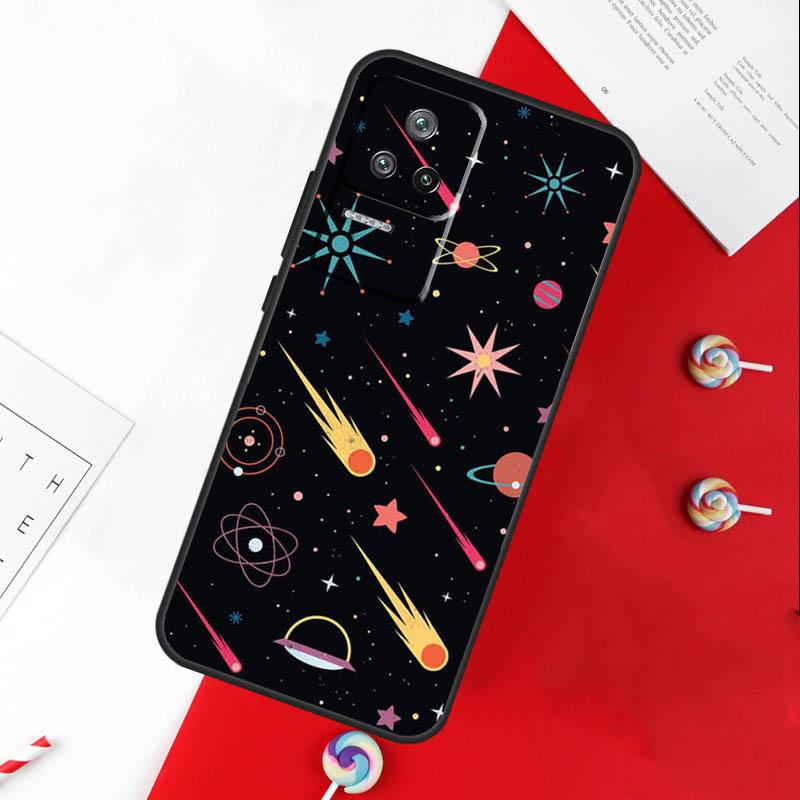 Black White Moon Space Astronaut Cover For Xiaomi 14T 11T 12T 13T Pro 13 14 15 Ultra POCO X7 Pro X3 X5 X6 F5 F6 M6 Pro Case