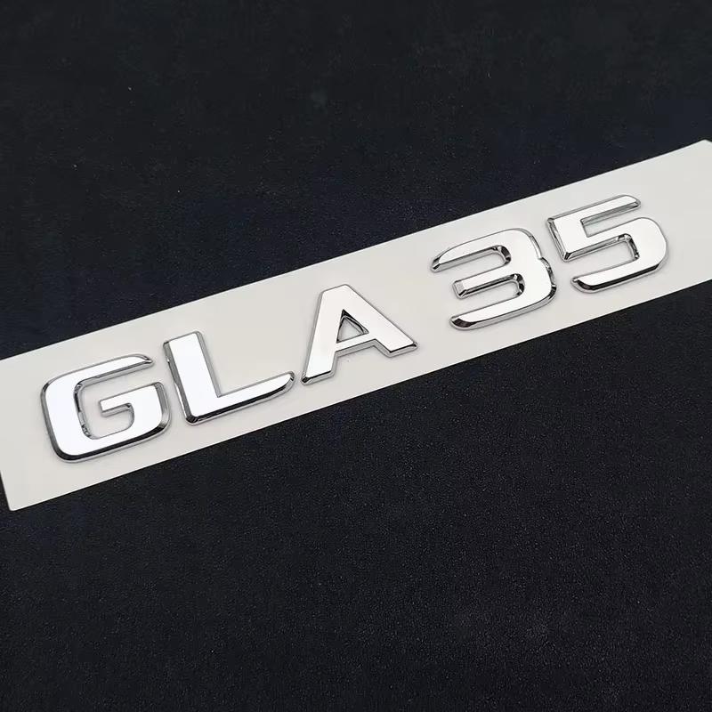 3D ABS Auto Heckklappe Schriftzüge GLA 35 45 45S Turbo 4matic Emblem Logo Für Mercedes GLA35 GLA45 GLA45S AMG X156 Zubehör