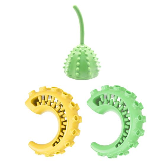 Dog Treat Dispenser Toy Interactive Dog Chew Toy Slow Feeding Puzzle Toy for Large And Small Dogs Teeth Cleaning