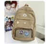 Schoolbag Japanese Ins Cute Soft Girl Travel Bag Transparent Bag Large Capacity College Style Girl Primary and Secondary School Student Backpack