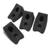4pcs Wheel Chocks Heavy Duty Triangular Tire Stopper Block Set Anti Slip Base for Car Trailer RV